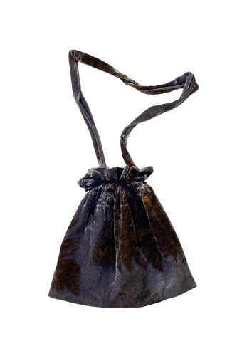 Bolso talega de terciopelo