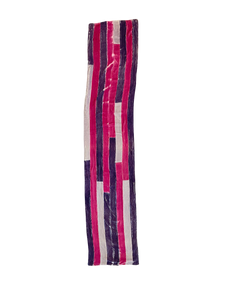 Pañuelo rectangular doble terciopelo y seda