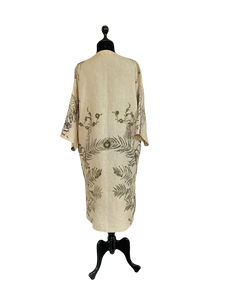 Kimono largo de lino.