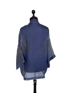 Kimono de seda y lana