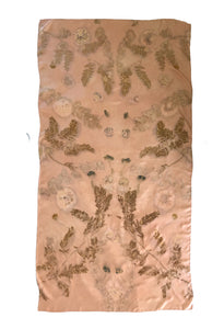 Echarpe de seda con ecoprint
